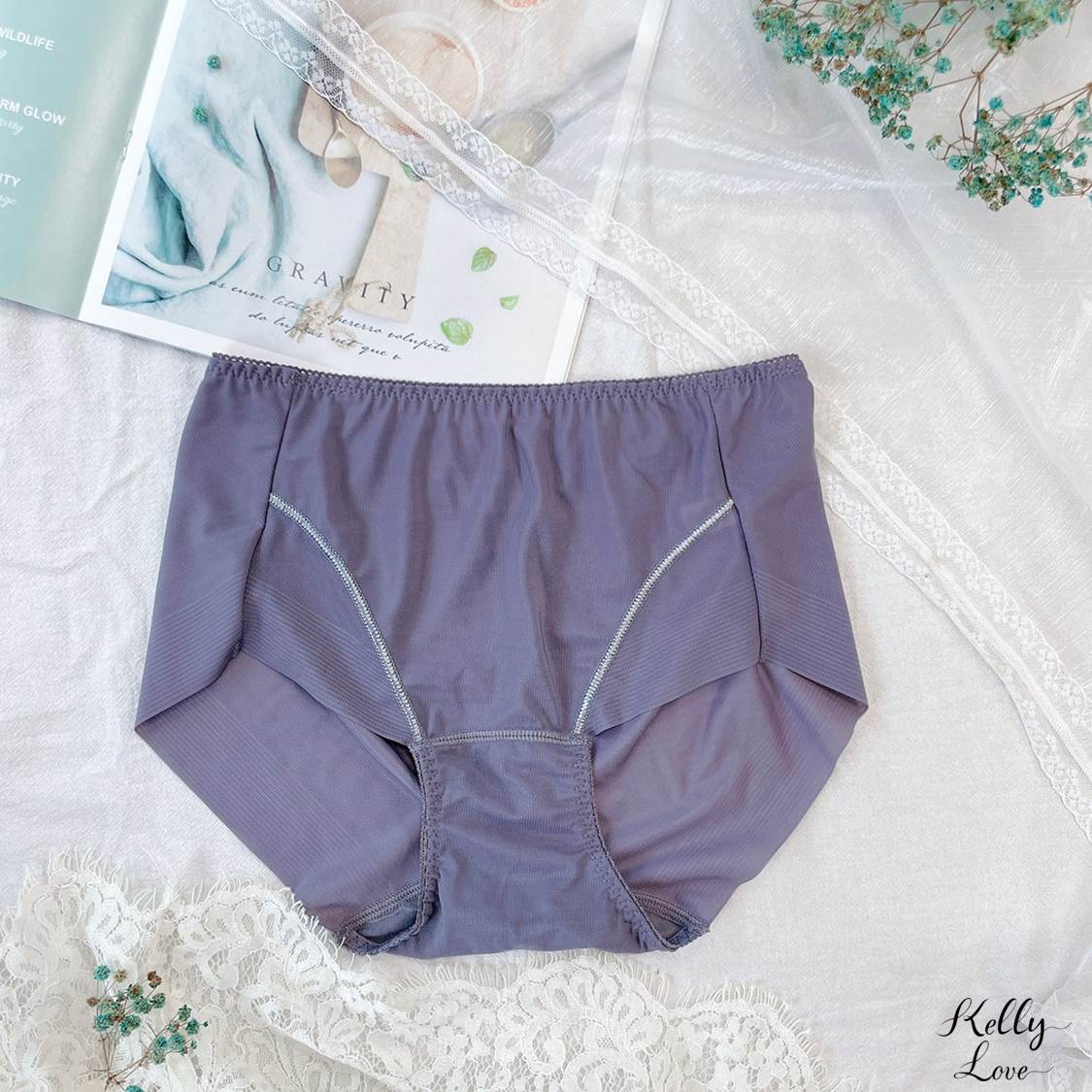 【L306 - 灰/栗紅/磚紅/珊瑚粉/可可膚】微情無痕內褲 ．凱莉愛內衣